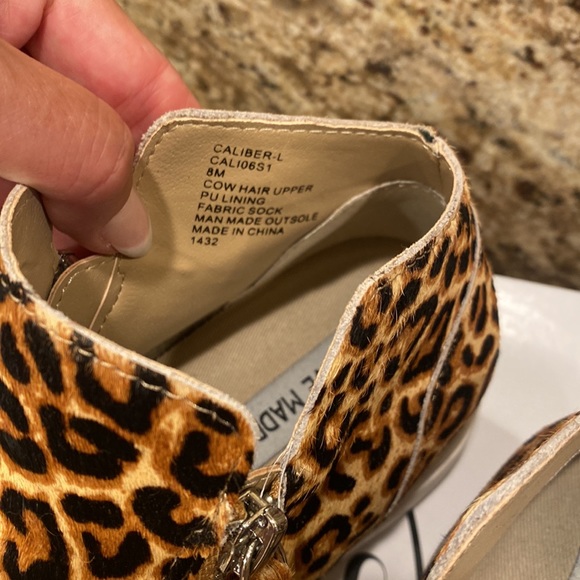 Steve Madden Caliber Leopard Wedge Sneaker Size 8 - Picture 5 of 5